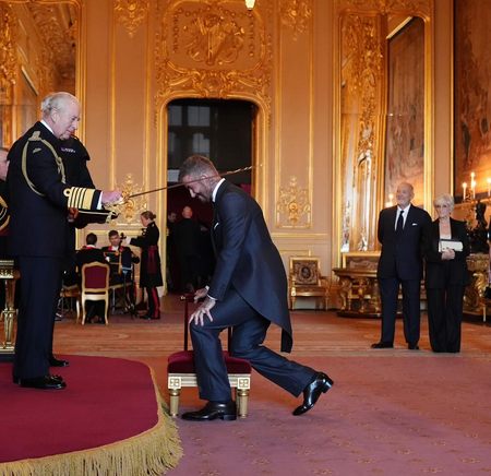 David Beckham receives knighthood for service to sports and charity