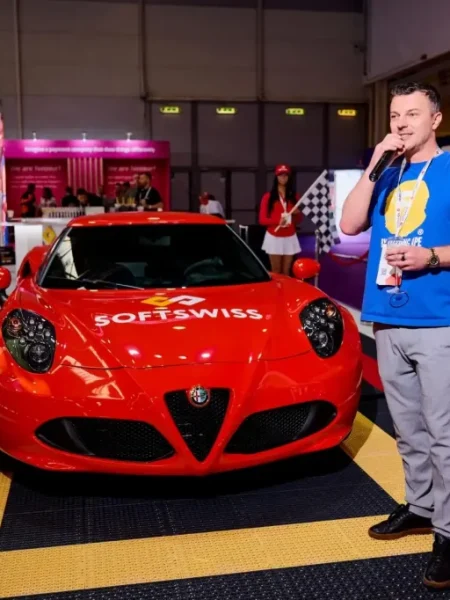 SOFTSWISS presents live-assembled Alfa Romeo 4C at SiGMA Central Europe 2025