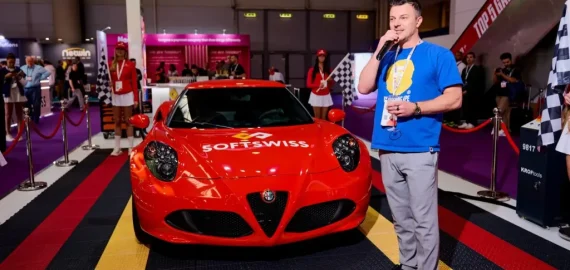 SOFTSWISS presents live-assembled Alfa Romeo 4C at SiGMA Central Europe 2025